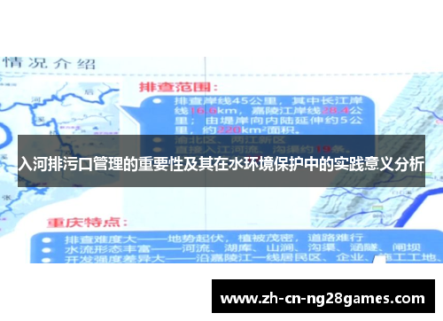 入河排污口管理的重要性及其在水环境保护中的实践意义分析